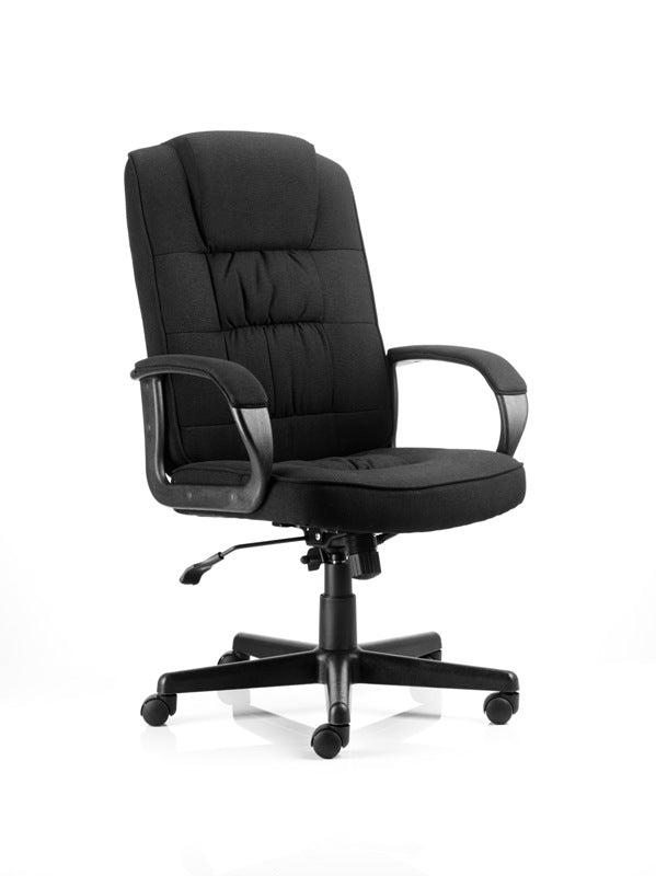 Moore Black Fabric Office Chair